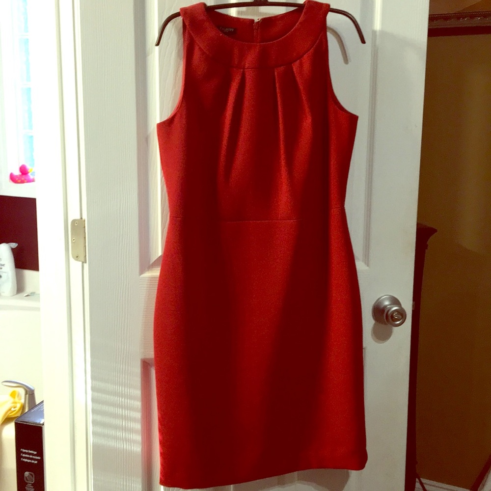 Talbots Red Sleeveless Dress